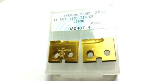 3/4&#034; amec #1 t-a cobalt tin tafb special blade spade inserts (2 pcs) (q 390) for sale
