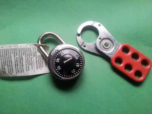 set of Master locks, a lockout and Combination lock