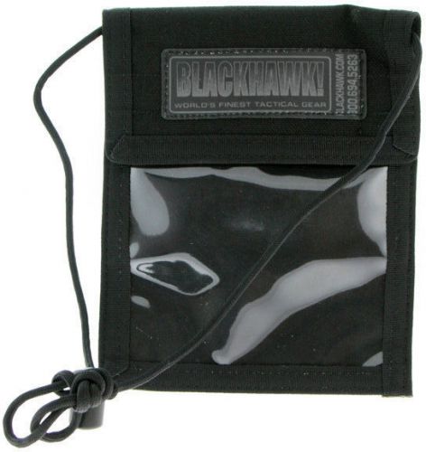 Blackhawk 90id01bk neck id badge holder black concealed permit carrier id holder for sale