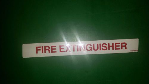 fire extinguisher safety decal