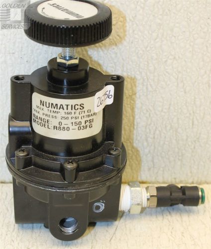 Numatics r880-03fg pneumatic regulator 250psi max range 0-150 for sale