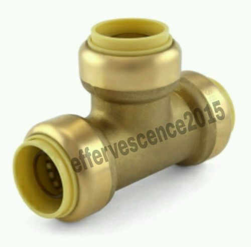 1/2&#034; Sharkbite Style (Push-Fit) Push to Connect Lead-Free Brass Tee
