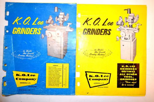 K.O. LEE GRINDER CATALOG TG-1 &amp; TG-300 #RR914 machinist BA900 BA960 BA 900X