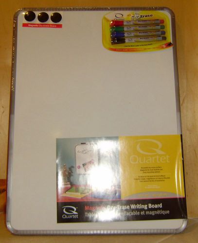 Quartet 17&#034; X 23&#034; Magnetic Dry Erase Board With 4 color markers and 3 magnets