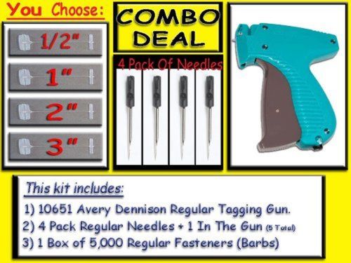 Avery Dennison Mark III Tagging Gun 5000 2&#034; Barb/fasteners
