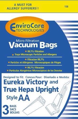 Envirocare 158 Vacuum Bags 3-pack, style AA, Micro-Filtration 3pk *NEW*