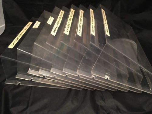 Acrylic wall mount file patient folders set of 8 with screws for sale