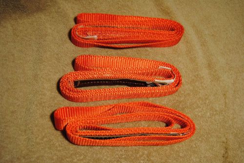 3 new 3ft nylon lifting slings tow straps vertical 2400 choker 1920 basket 4800 for sale