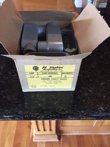 1/2 Lb Condulet Body  M.STEPHENS Part # 600  NEW IN FACTORY BOX ( SOLD EACH LB )