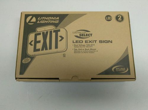 Lithonia Lighting LED Exit Sign | ThermoplasticEXR LED EL M6 White