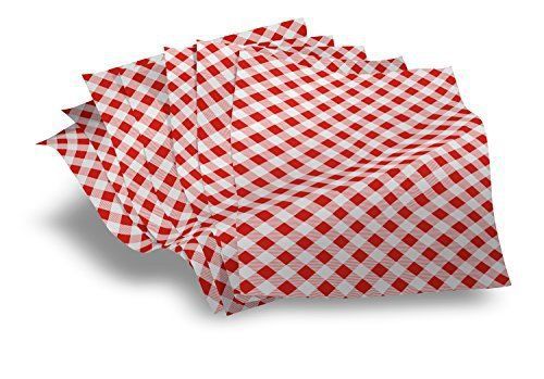 Deli Wrap - Red Gingham Food/Luxury Wrap - 250 sheets pack (size 20&#034; x 13&#034;)