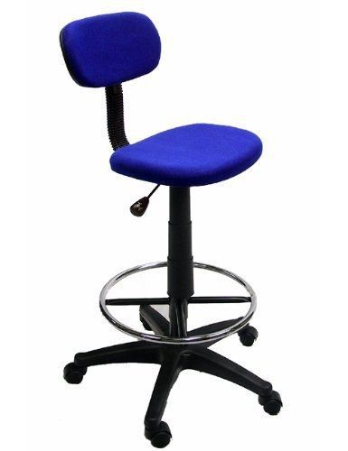 The Green Group Bodymade Drafting Chair (Blue) w/ 360 Footrest &amp; Swivel