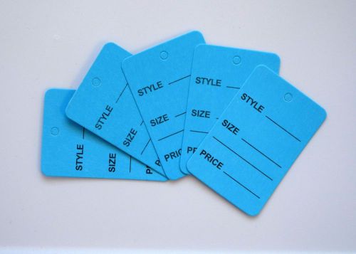 2000 Blue Merchandise Price Jewelry Garment Store Paper Small Tags 4.5x2.5cm