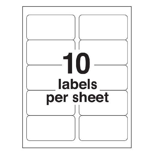 Avery High Visibility 2 x 4 Inch Labels, Assorted Fluorescent Colors 150 Sale