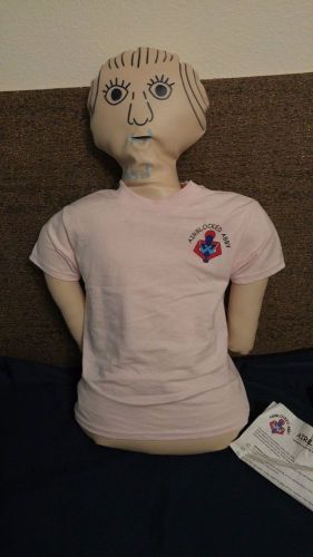 (lotb) airblocked abby choking mankin cpr training mannequin w/ carry bag for sale