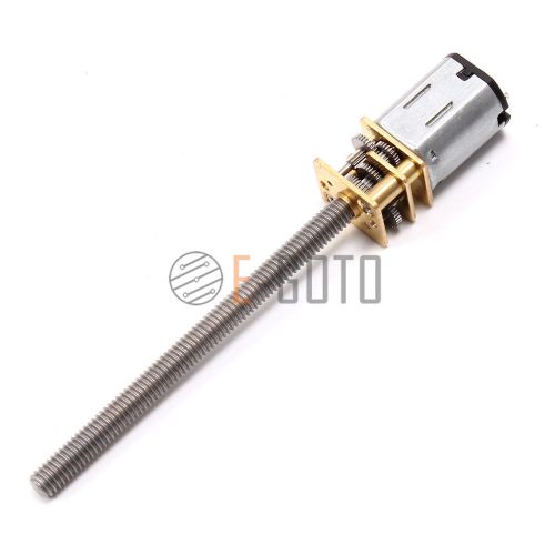 16mm 12v 400rpm long shaft/thread n20 micro grear motor with gear box m4*55 for sale