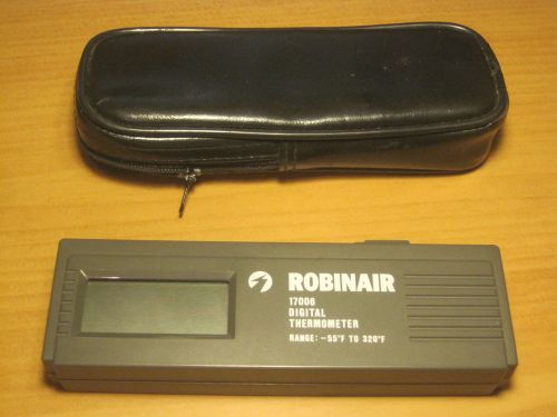 ROBINAIR 17006 Digital Thermometer -55 to 320 degrees Fahrenheit F w/ soft case