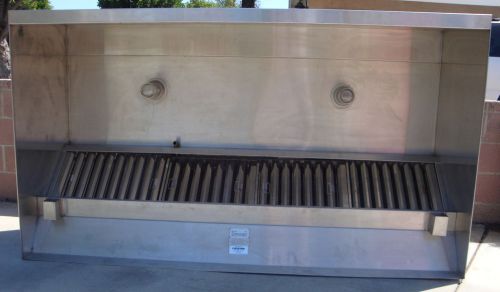 Ventmaster-Cyclovent 48”X96” Stainless Steel Restaurant Hood &amp; washable filters