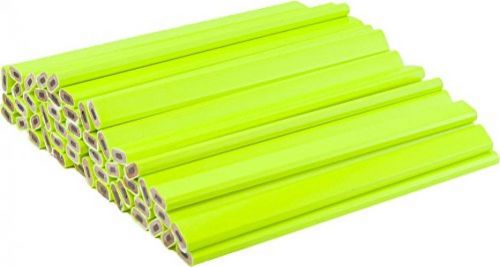Neon yellow carpenter pencils - 72 count bulk box for sale