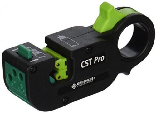 Paladin Tools 1280 CST Pro Coax Stripper 3 Level, Green Cassette .279/.201