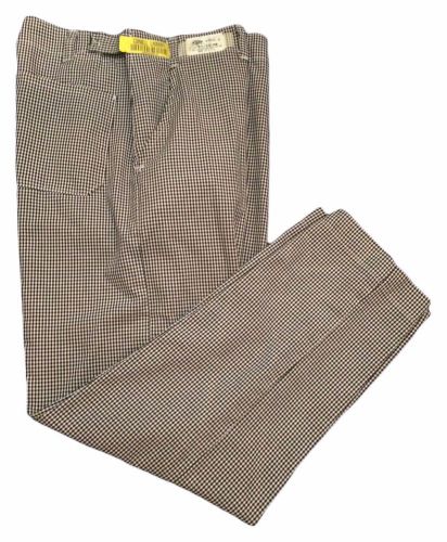 Chef Pants Checkered Zipper and Snap Top Closure Adjustable Waist BEST Textiles