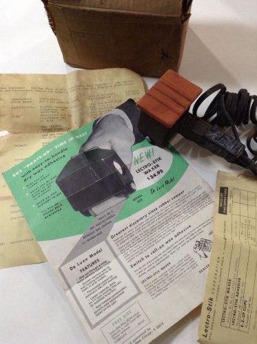 Vintage Lectro-Stik Waxer De Luxe Model Pre-press Paste-up Tool For Proofs