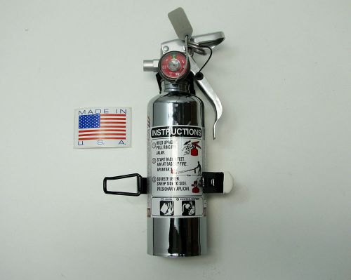 FIRE EXTINGUISHER CHROME BC NEW 1 lb (2013) CERTIFIED AMEREX