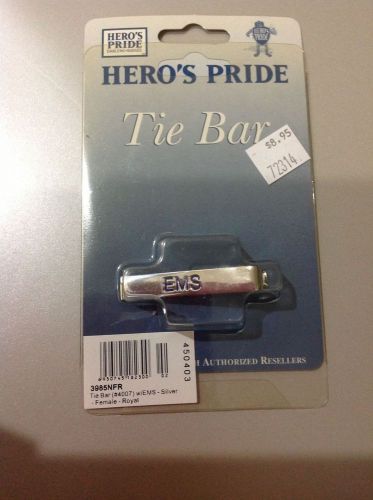 New hero&#039;s pride ems tie bar - silver for sale