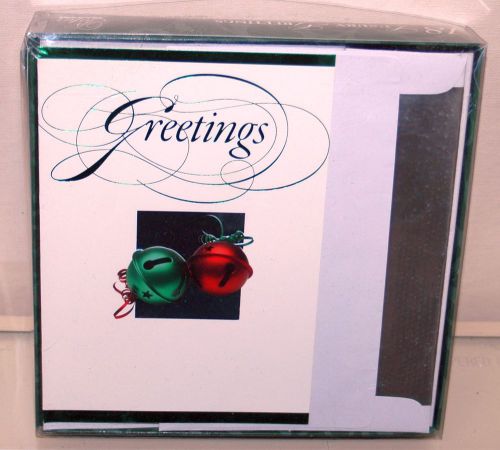 18 Paper Images Luxury Holiday Greeting Cards, Foil Lined Envelopes 8&#034; x 5-1/2&#034;