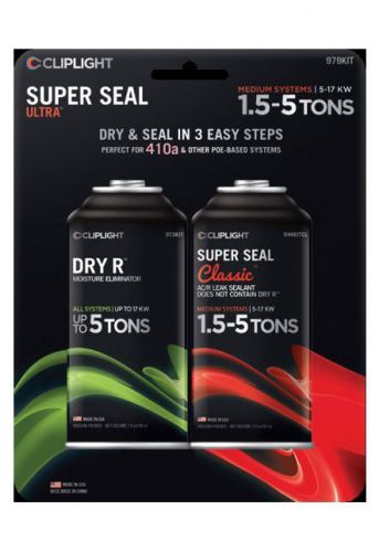 Cliplight 979kit super seal hvacr sealant &amp; dry r kit for sale