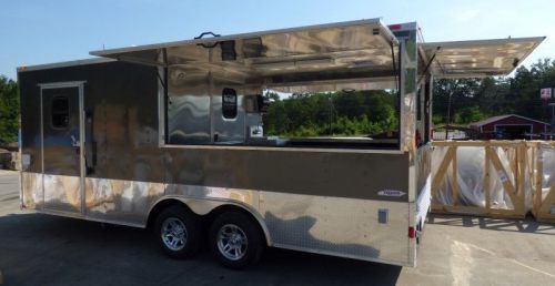 Concession trailer 8.5&#039; x 20&#039; black catering event trailer for sale