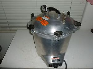 All american pressure steam sterilizer electric model no. 25x/1050 watts! nice. for sale
