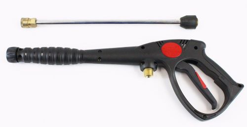 Pressure Washer Trigger Gun &amp; Lance Wand Assy 3200 PSI Max 22mm Male Inlet