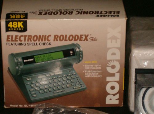 Vintage Original EL-48KSP Electronic Rolodex File 48K Memory