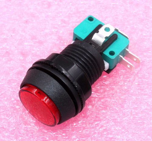 Red pushbutton momentary 12v gaming switch ( 28b182 ) for sale