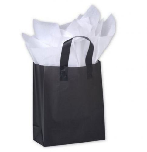 Black Frosted High Density Shoppers, 8 x 4 x 10&#034;