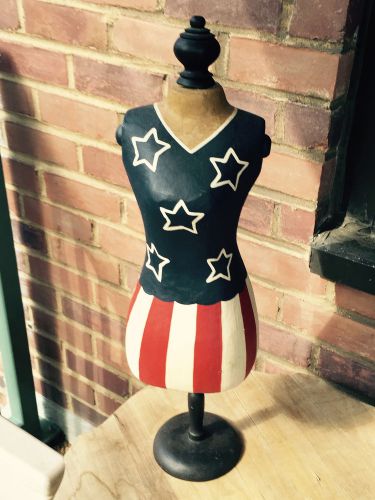 American Flag Female Mannequin Torso Clothing Display