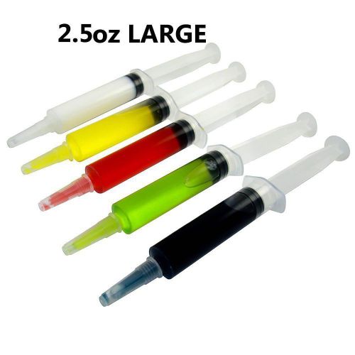 25 pack ez-inject™ jello shot syringes (large 2.5oz) for sale