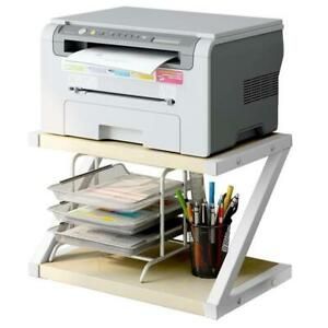 Desktop Stand for Printer - Desktop Shelf as Storage Shelf Book Shelf 2-Tier