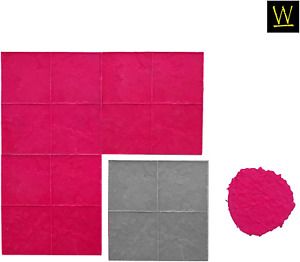 Italian Slate Concrete Stamp Set By Walttools | Decorative Square Tile Pattern S