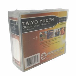 CD-R Printable Disc Silver Lacquer High Quality Taiyo Yuden Microboards 25 Discs