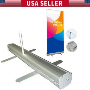 US Stock, 33.5&#034; X 80&#034; H Economic Roll up Banner Stand Dispaly for Trade