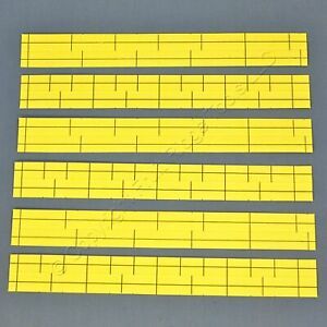 6 Leviton Yellow Labels for Cat 5e 110-Type Telephone Wiring Base Lined 41LBL-Y