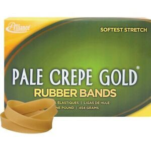 Alliance Rubber Pale Crepe Gold Rubber Band 20825 20825  - 1 Each