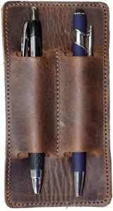 Hide &amp; Drink, Leather Double Pen Holder/Office Essentials/Pencil Handmade 101 ::