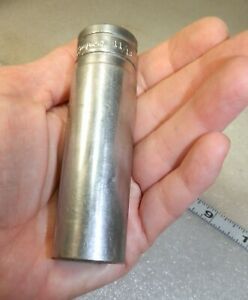 SNAP ON 11/16”  chrome deep well socket #S221  Older and Beautiful