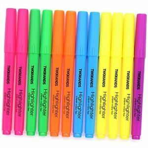 Highlighter,Chisel Tip Marker Pens, Assorted Colors, for Adults &amp;