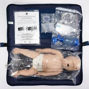 Prestan Infant CPR AED Manikin with Feedback + Ambu &amp; Masks BLS EMT Practice AHA