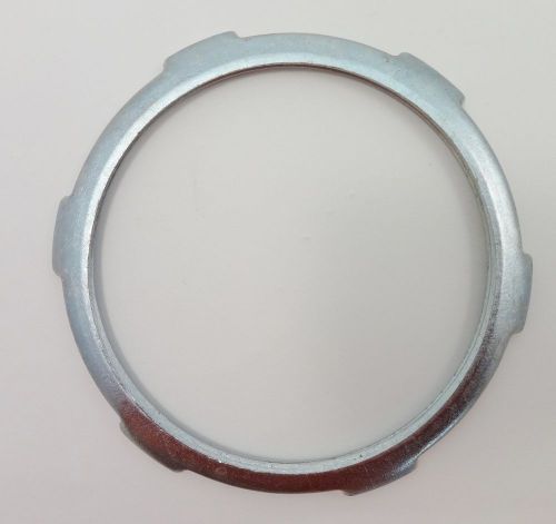 37-nib neer l-900 3-1/2&#034; conduit locknuts stamped steel bright zinc plated for sale