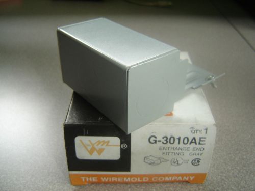 Wiremold G-3010AE Entrance End Fitting Gray NOS